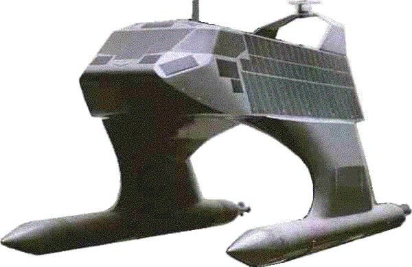 Solar Navigator stealth ship twin hull SWATH vessel.