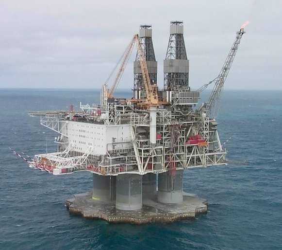 Hibernia oil platform