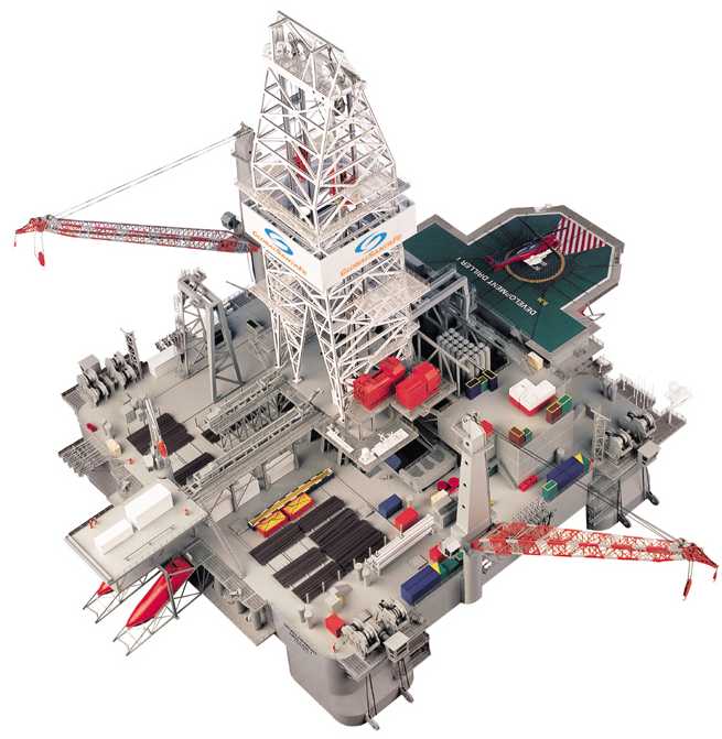 Oil rig schematic