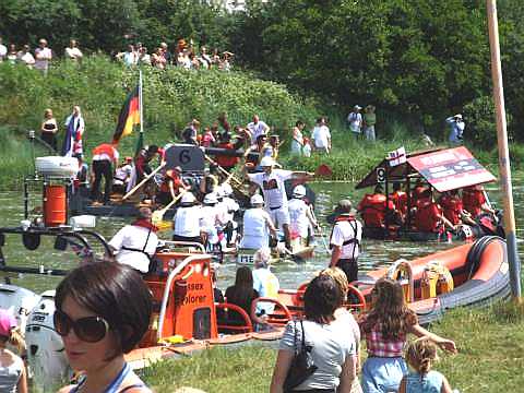 Raft Race, River Ouse in Sussex - Lewes to Newhaven