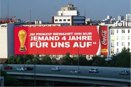 M & C Saatchi coca cola advert football world cup message they are keeping for us 4 years