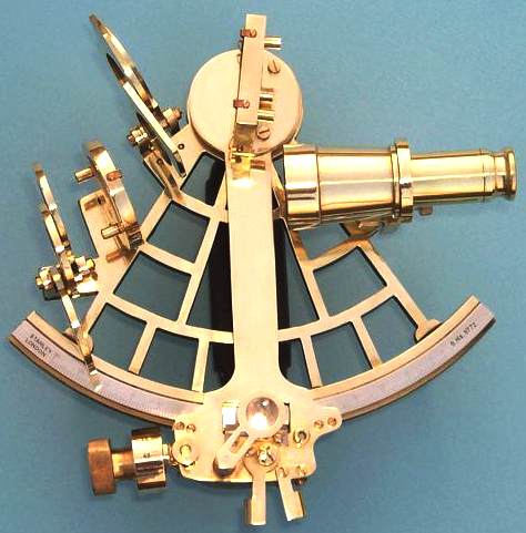 Sextant marine navigation instrument classic design