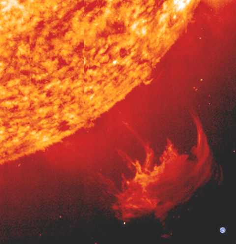 A solar flare