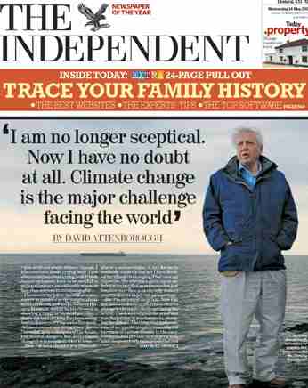 The Independent newspaper front page 24 May 2006