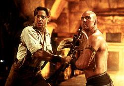 Brendan Fraser and Arnold Vosloo