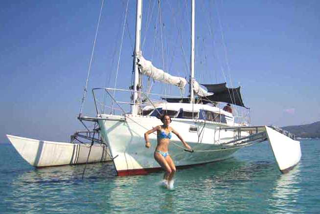 Venta 12 meter cruising trimaran motor sailer