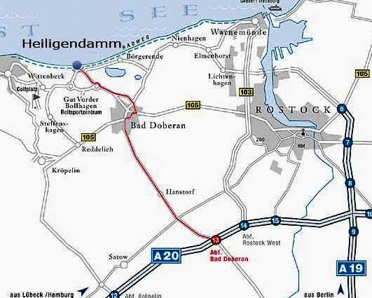 Map of Heiligendamm Germany G8 summit location 2007