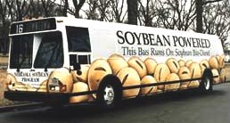 Soybean powered bio diesel bus