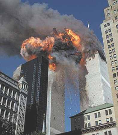 Twin Towers World Trade Centre, New York, CNN network news