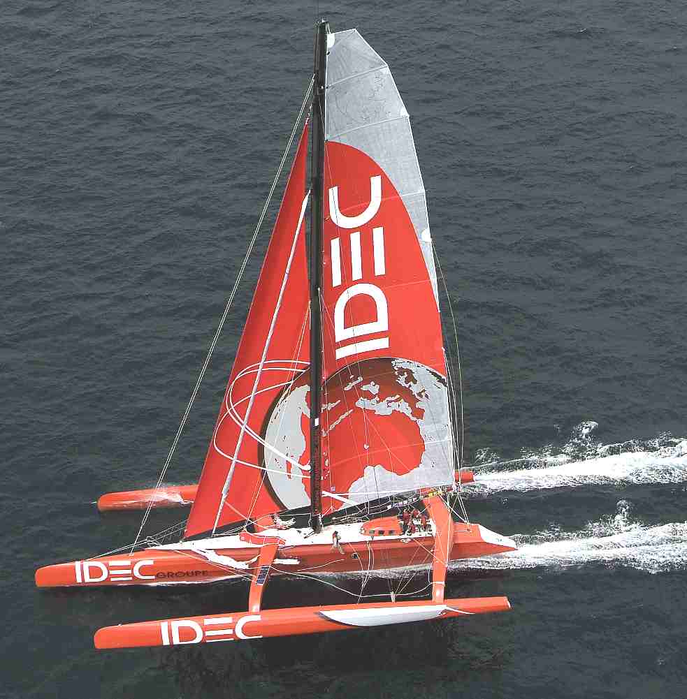 IDEC maxi trimaran and Francis Joyon