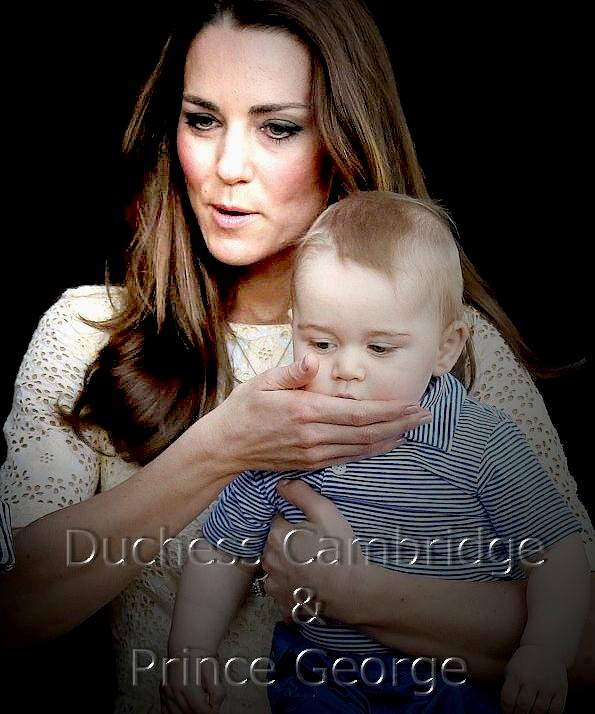 Kate and baby George