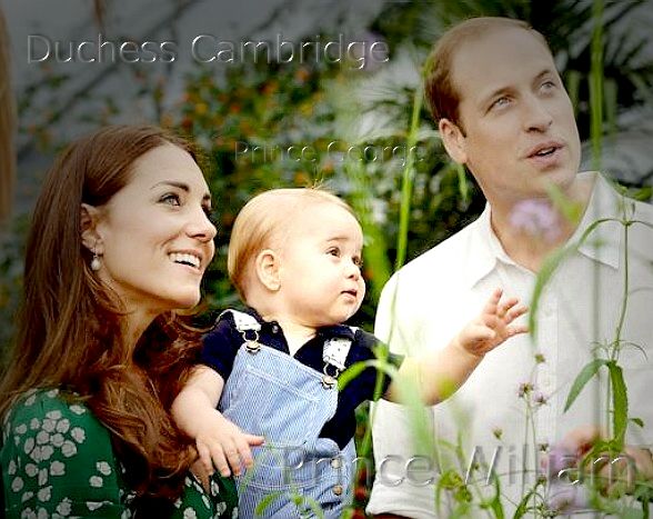Kate Middleton, the Duchess of Cambridge, Prince George and Prince William