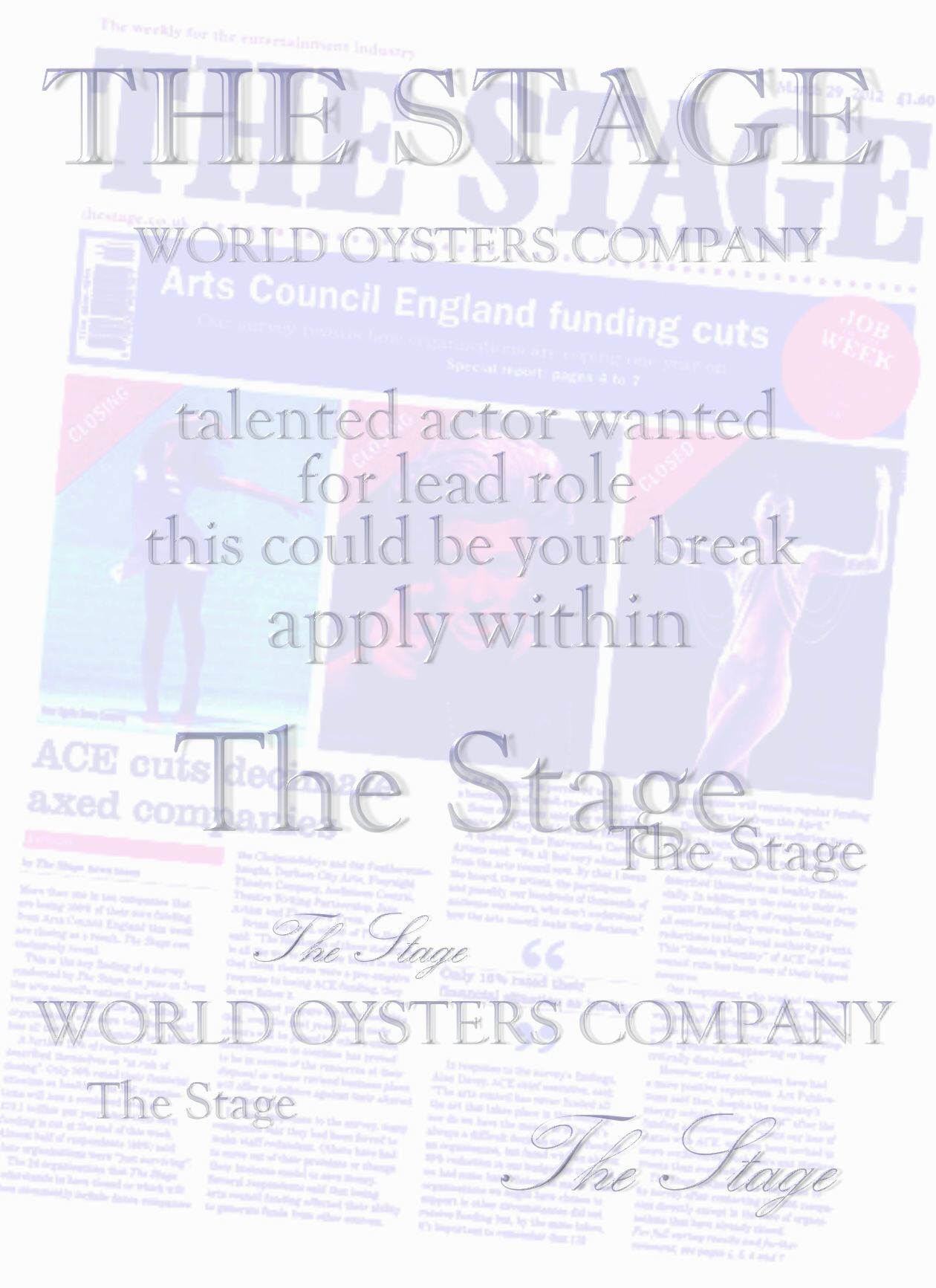 The Stage weekly newspapers for actors and talent scouts