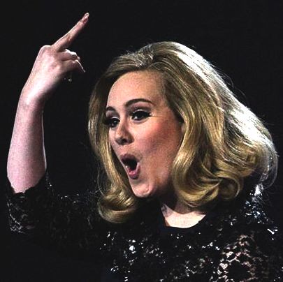 Adele making her famous comment 2012 Brit Awards