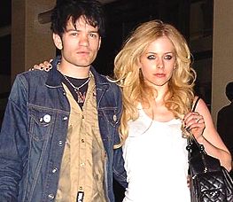 Avril Lavigne and Deryck Whibley out on the town