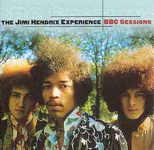 The Jimi Hendrix Experience on the cover of the compilation album BBC Sessions 1998