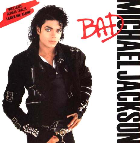 Michael Jackson's Bad album cover. Michael Jackson's Bad album