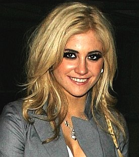 Pixie Lott smart grey suited