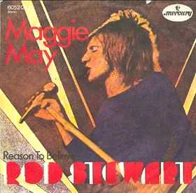 Rod's single cover to "Maggie May"