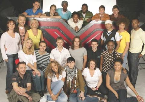 The X Factor finalists group photograph