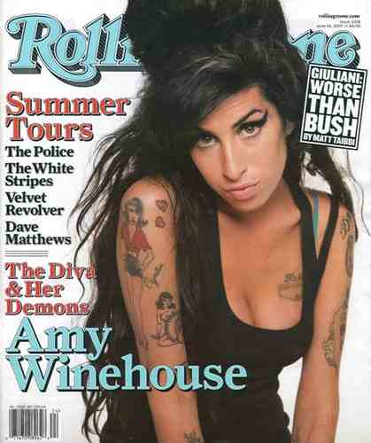 Amy Winehouse on Rolling Stone magazine cover