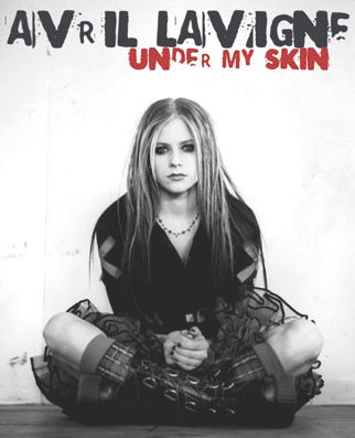 Avril Lavigne's Under my Skin album cover. Complicated Avril's first single 