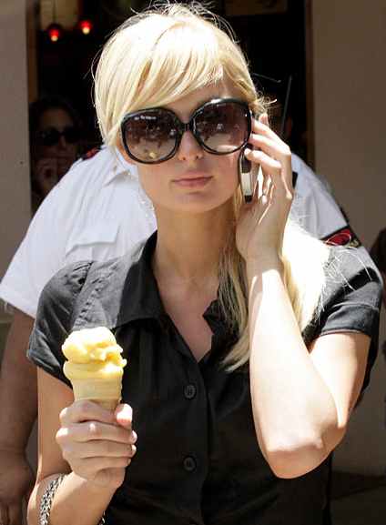 Paris Hilton released from jail with ice cream