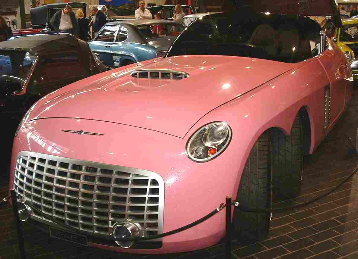 Pink Rolls Royce one belonging to Lady Penelope