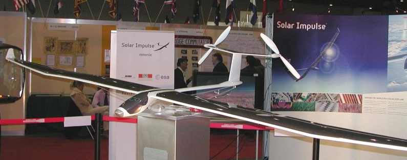 Solar Impulse model airplane at Show