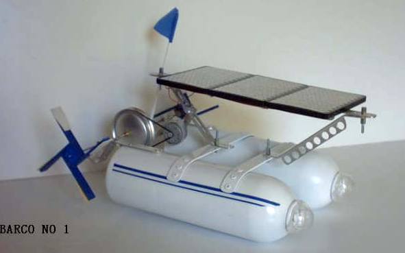 solar powered boat. Solar powered model oat from