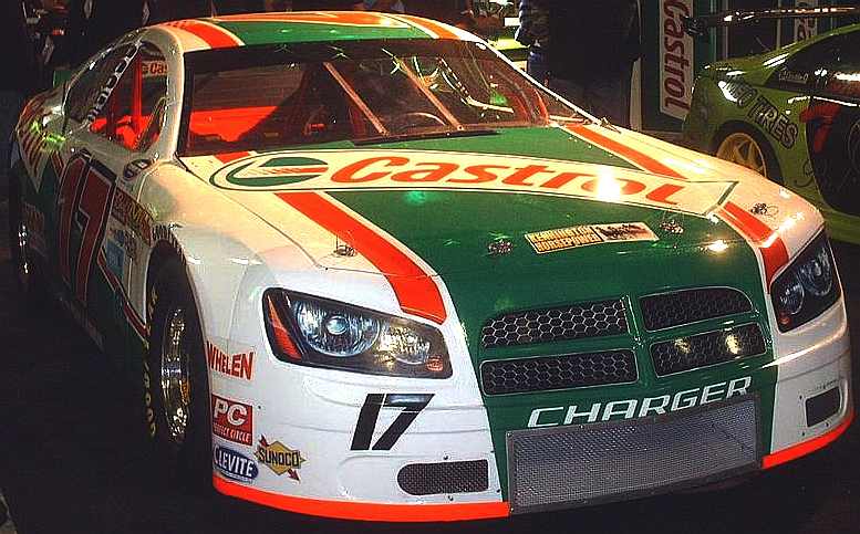 A Castrol sponsored NASCAR Dodge Charger
