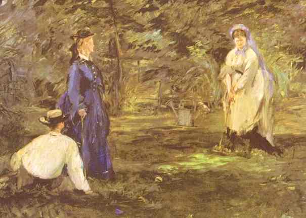 Croquet painting by Edouard Manet