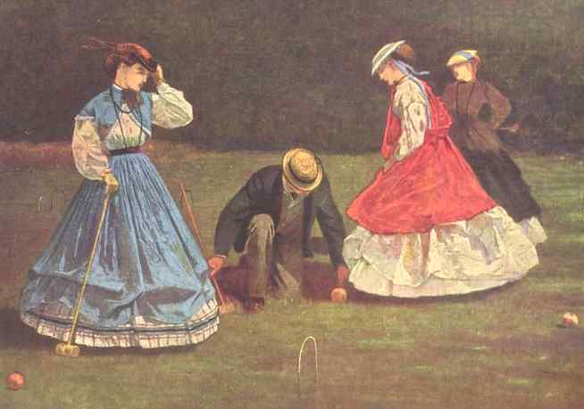 Croquet painting by Winslow Homer