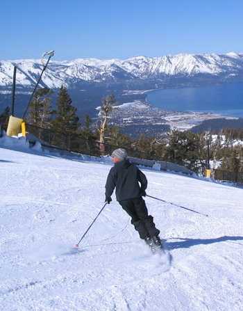 Ski slope Lake Tahoe USA