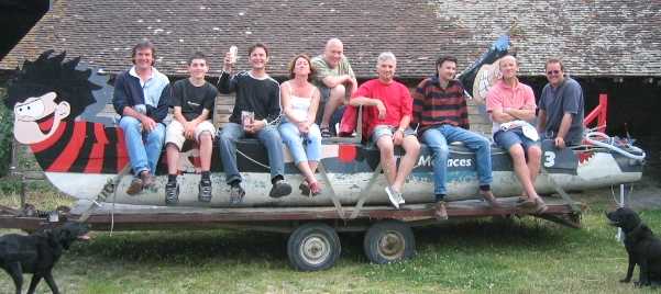 Friends of Firle School exhausted but triumphant after raft race
