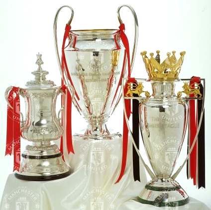 Manchester United trophies and cups