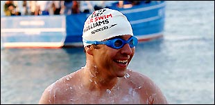 Little Britain star David Walliams completes his swim across the English Channel to France