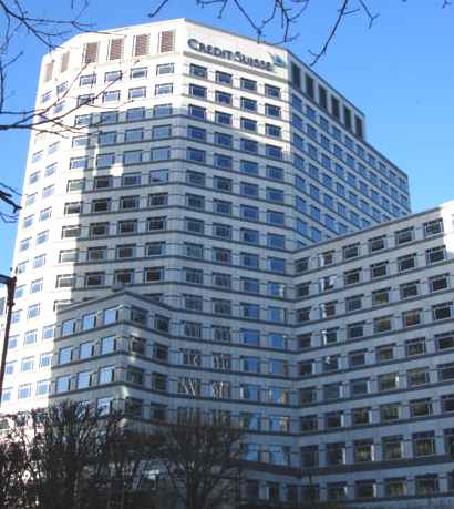 Credit Suisse Cabot Square in London