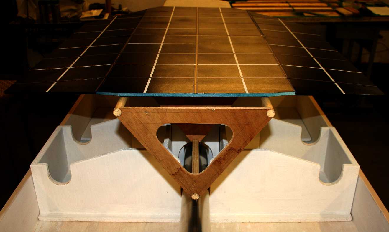 Solar panels array in 1/20th scale