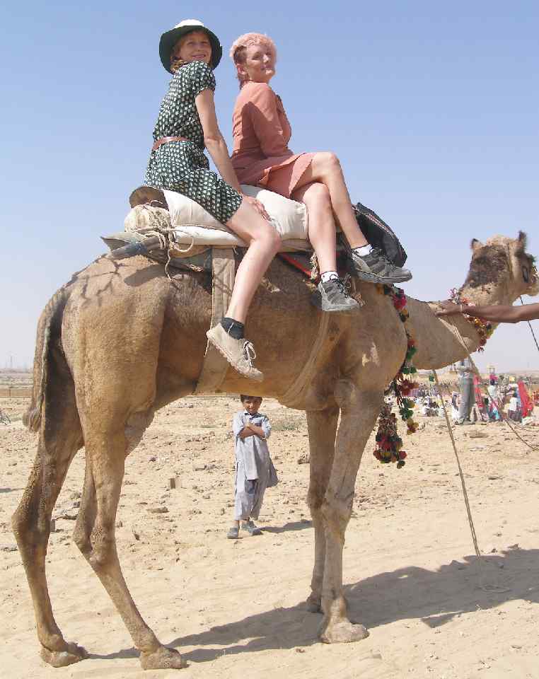 Camel in India, Katherine and Rosemary Hudson