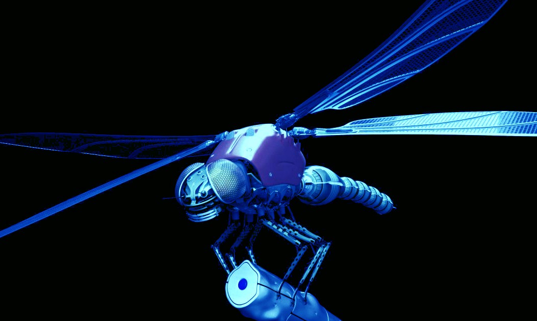 Robot insect dragonfly, an electric bluebird