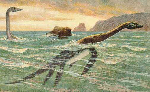 Plesiosaurs, by Heinrich Harder, 1916