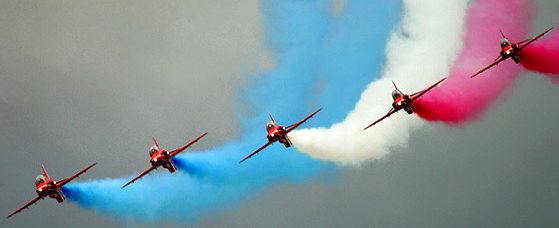 The Red Arrows RAF display team