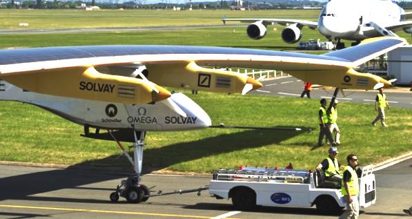 Solar Impulse on the runway 6th June 2012