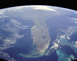 Florida, USA, taken from NASA Shuttle Mission STS-95 on October 31, 1998.