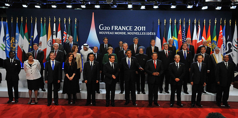 G20 France, Cannes summit group photo 2011
