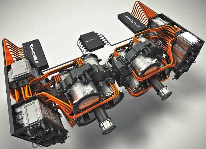 Electric race car deals motor