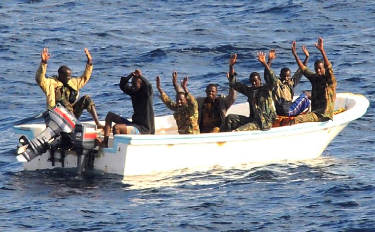 Somali pirates in tender, surrender