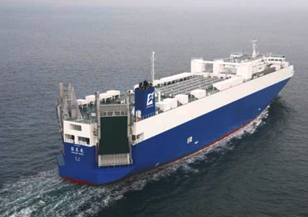 Nichiomaru, solar assisted hybrid ship, Nissan, Japan