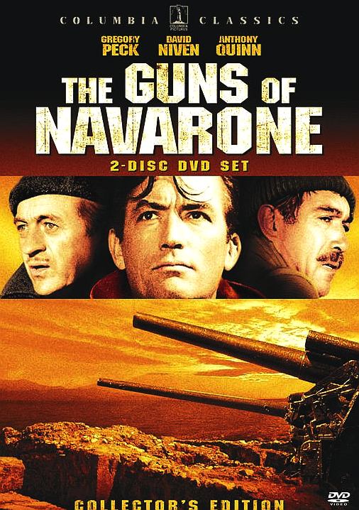Guns of Navarone dvd film cover - Alistair MacLean